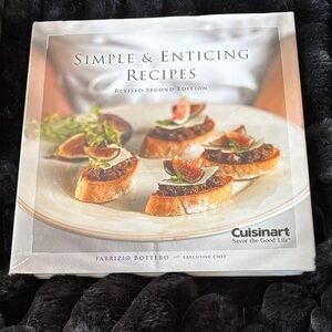 Cuisinart Simple & Enticing Recipes Cookbook - White Cover